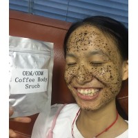 Bulk OEM brand Natural korea body scrub coffee coconut oil body scrub