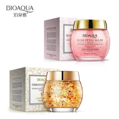 Private Label Bioaqua skin care rose Osmanthus petal mask oil control whitening Moisturizing Sleep Face Mask