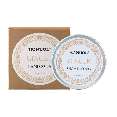 Private Label Natural Organic Handmade Ginger Hair Root Protecting Anti-off Solid Shampoo Bar Suitable for Hair Thinning